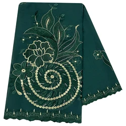 African Women Hijab Muslim Scarf High Quality 100% Cotton Fabric Rayon Cotton Thread Eembroidered Scarf Dubai Excellent Style