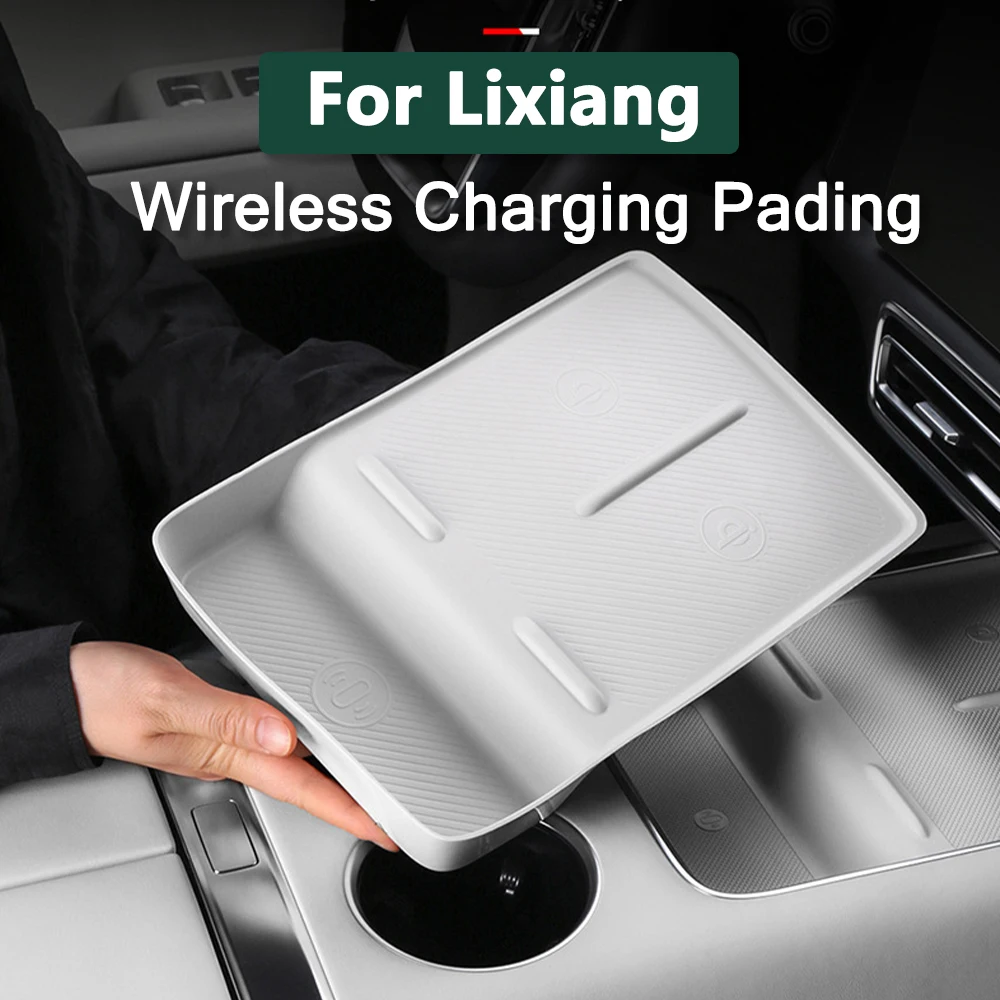 

For Ideal Li Lixiang L9 L8 L7 Wireless charging pading anti-skid cup pad storage box car interior modification