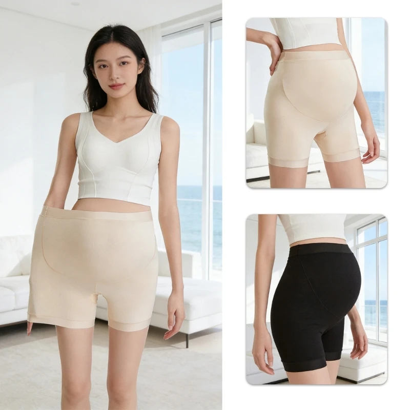 

Шорты для беременных, шорты для беременных с высокой талией, гладкий дизайн, из дышащей ткани, подходят для беременных, 15UB