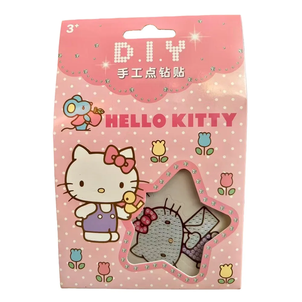 1 صندوق حقيقي سانريو الكرتون ملصق مرحبا كيتي Kuromi DIY بها بنفسك مذكرات الكمبيوتر المحمول الأمتعة سكيت الكتابة على الجدران الشارات متعة للفتيات اللعب