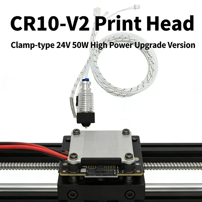 

Улучшенный оптимизированный комплект хотэнда для 3D-принтера CR10-V2, сопло 0,4 мм, 24В 50Вт, стабильный нагрев, плавная экструзия, высокая температура
