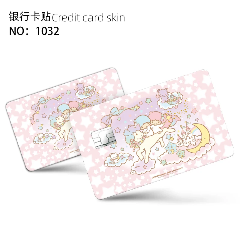 Various Sanrio Anime Bank Credit Cards Bus Pass Stickers Cool Decoration Waterproof and Scratch Resistant Stickers Toys Gifts