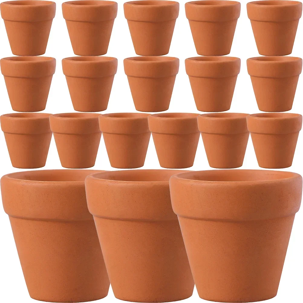 

20 Pcs Small Clay Flower Pot Outdoor Tabletop Decor House Pots Containers Ceramics Mini Thumb Succulent Plants Strawberry pot