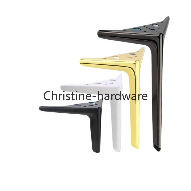 Brushed Bronze Color Metal Furniture Legs Set of 4, DIY Replacement for Cabinet Legs, Sofa Legs, Chair Legs