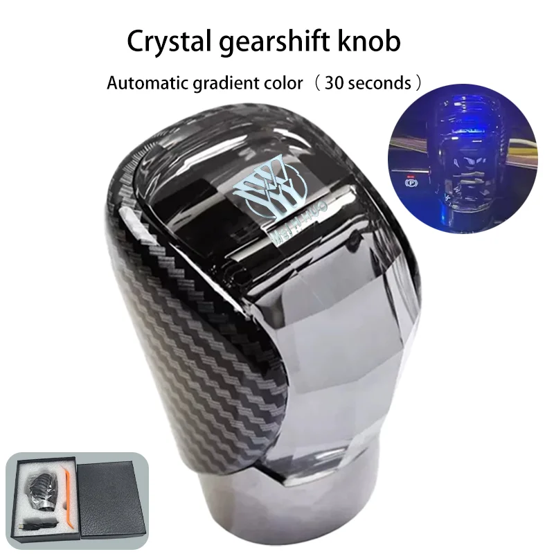 New Car Universal Crystal Handle Gear Shift Knob Gear Head with LED RGB 7colors For Lexus ES NX RX IS GS