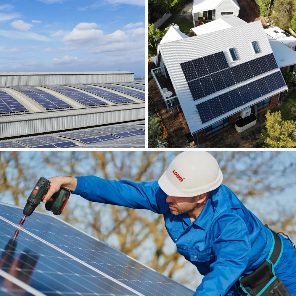 5KW Deye Hybrid Inverter Solar Energy System With LONGi Solar Panel And Solarman Lithium Ion Batteries