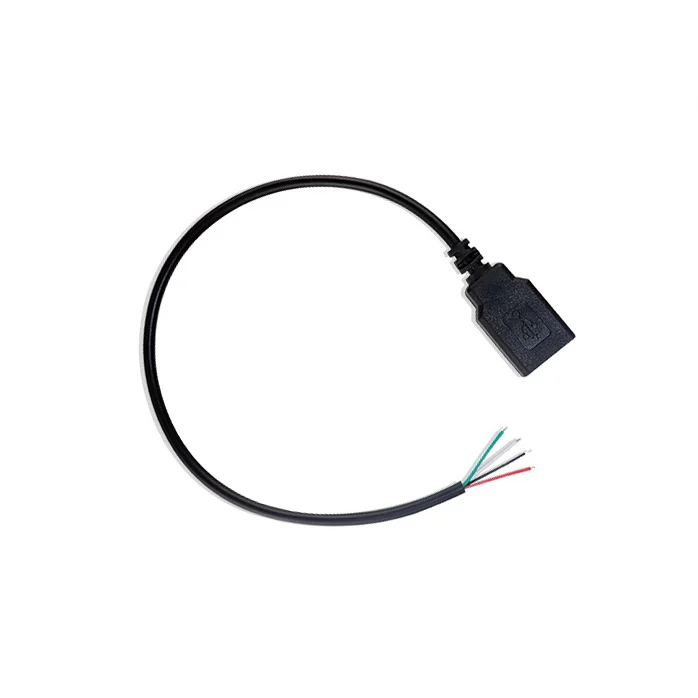 DIY 5V  Power Supply Cable 2 Pin USB  Female 4 Pin Wire Jack Charger Charging Cord Extension Connector  30cm