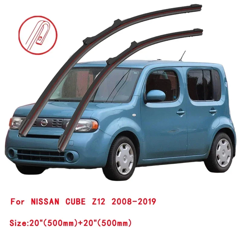 For NISSAN CUBE Z10 Z11 Z12 1998-2019 Car Windshield Wiper Blade Front Windscreen Accessories Window Cleaning Replacement Parts