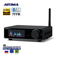 Amplifier A80 TPA3255 DAC Bluetooth PFFB Stereo Power 300Wx2 Class D 2.0 HiRes Digital Amp with RCA TRS OPT COA USB Input