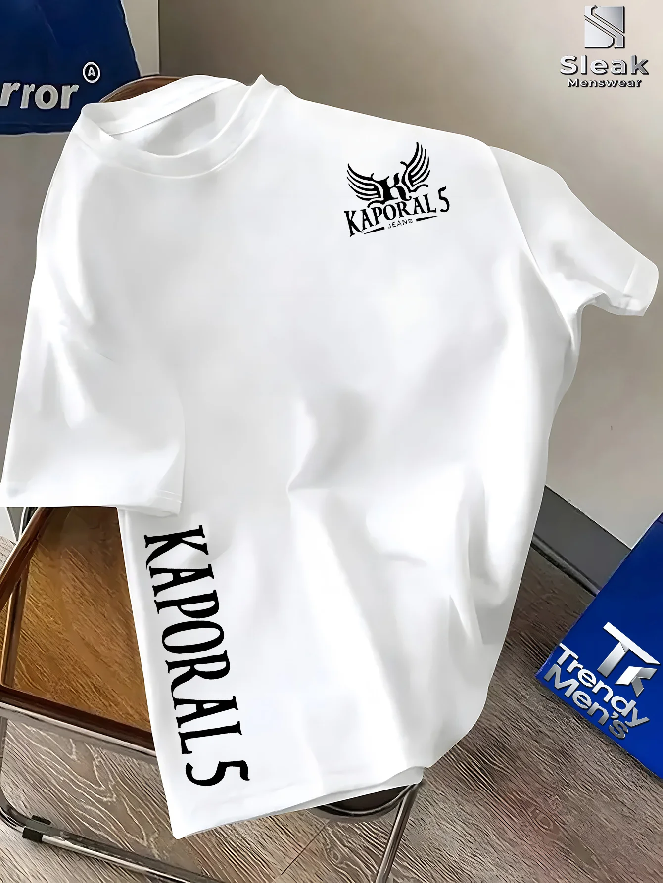 

2026-2027 High-Quality Men's Summer New Thickened Cotton Short Sleeve T-Shirt with Premium Printed Design Trendy Brand
