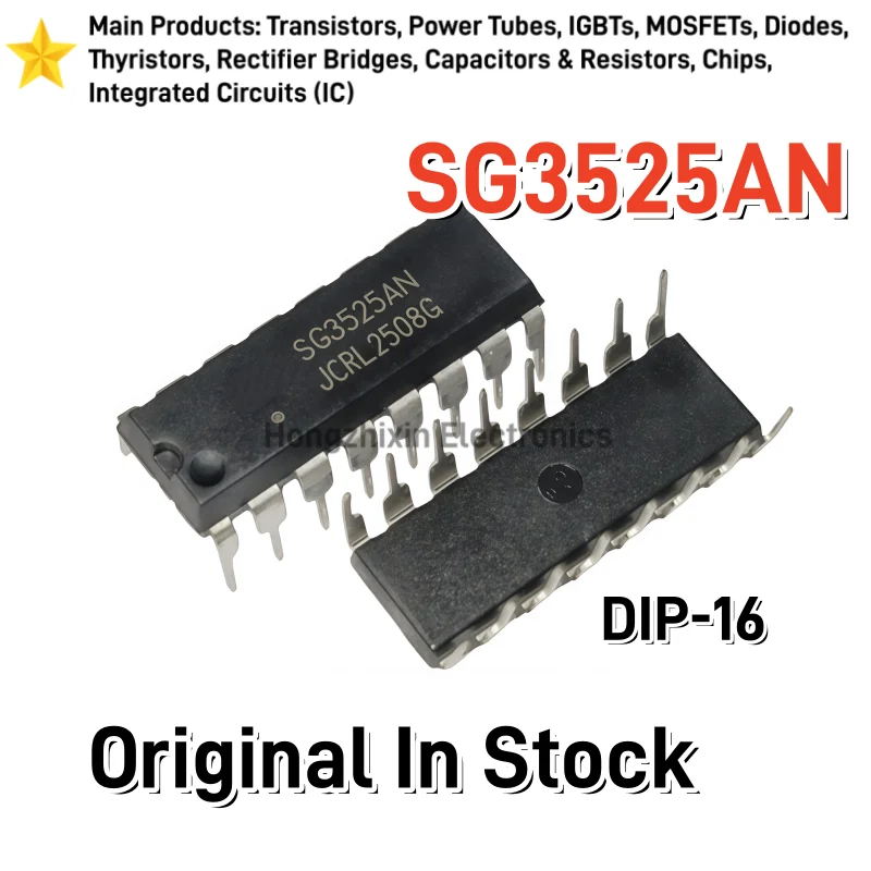 10PCS Original SG3525AN DIP‑16 Inverter Power PWM Controller Chip DIY Power Supply Repair Parts