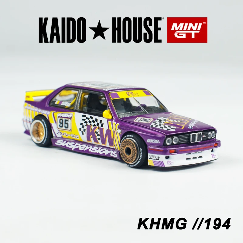Kaido House + MINIGT BMW M3 Kaido KW V1 KHMG سيارة مصنوعة من خليط معدني موديل 194
