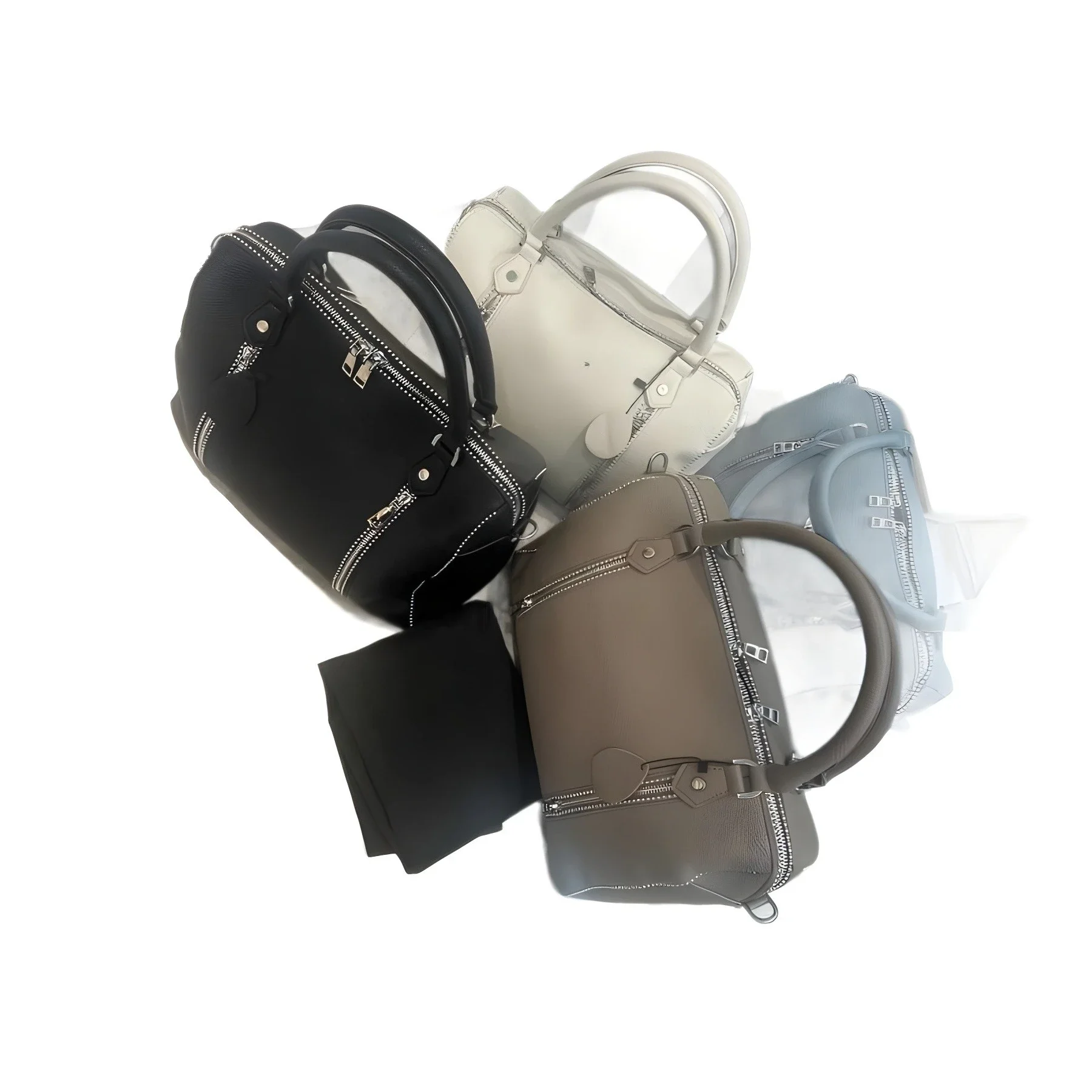 

2025 Модная французская сумка на одно плечо ZV, многофункциональная женская плетеная сумка большой вместимости