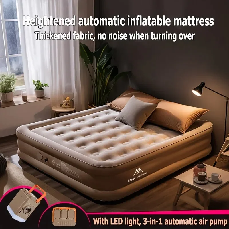 وسادة هوائية Mountainhiker في الهواء الطلق المحمولة وسادة هوائية أوتوماتيكية من الأرض إلى السقف خيمة تخييم منزلية وسادة نوم جديدة 2-3 أشخاص