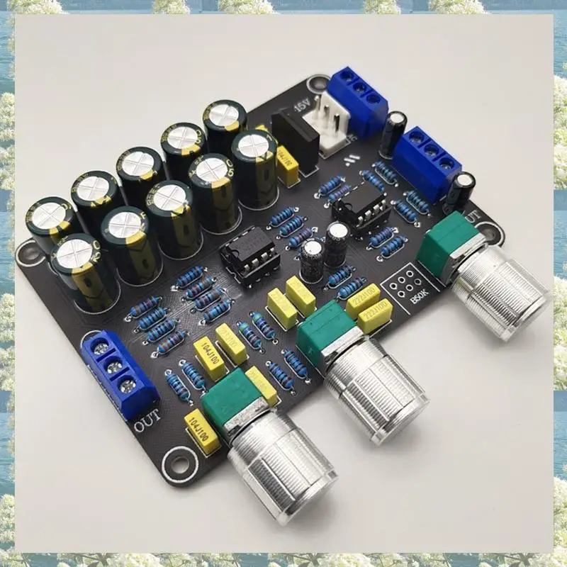 Новый двойной NE5532 сменный предусилитель тона, плата аудио, регулировка высоких частот, эквалайзер, предусилитель, предусилитель контроля тона