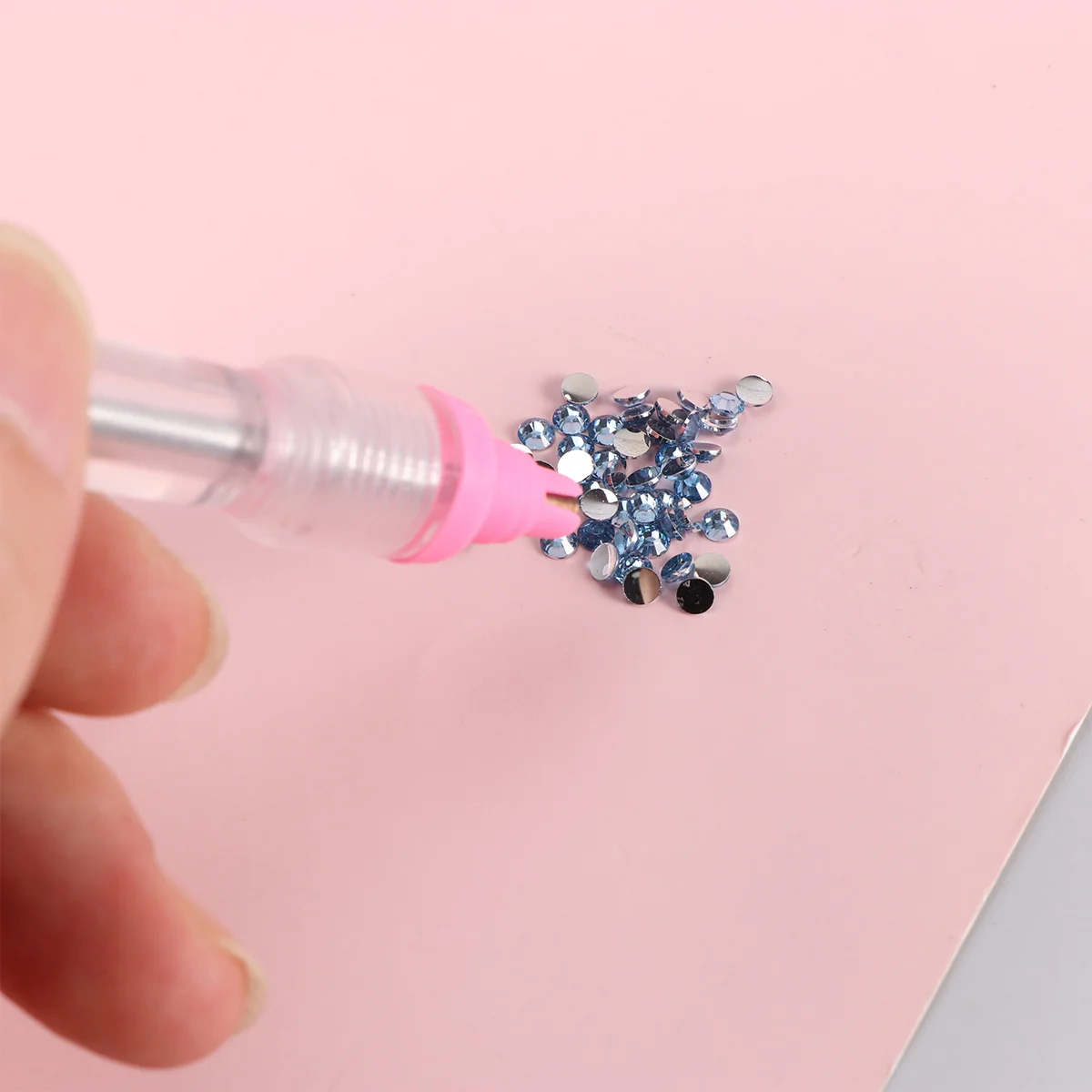 

1 Set Rhinestones Kit Pink Manicure For Diy Decor Cell Phone Glasses Gift Card Body Art Nail Tools Nail Art Decoration Manicure