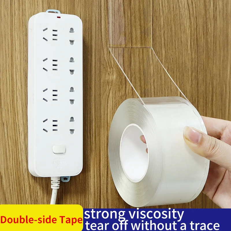 

1M 3M,5M Length Nano Tape High Viscosity Double Sided Tape Heavy Duty Fixed On The Wall Without Leaving Traces Adhesive Tape