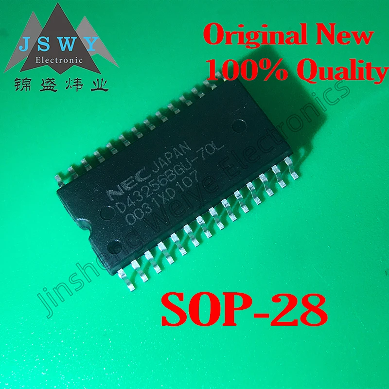 5~30PCS UPD43256BGU-70L D43256BGU-70L SMD SOP28 High precision memory chip IC 100% brand new and genuine Free shipping