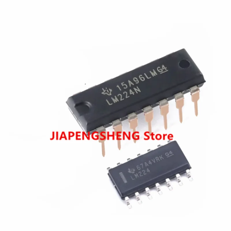 20PCS  LM224DR   LM224N SOP-14 direct plug-in four-channel operational amplifier chip