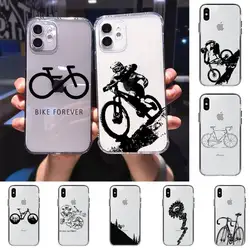 Bicycle Bike Sport Phone Case for iPhone 11 12 13 mini pro XS MAX 8 7 6 6S Plus X 5S SE 2020 XR clear case