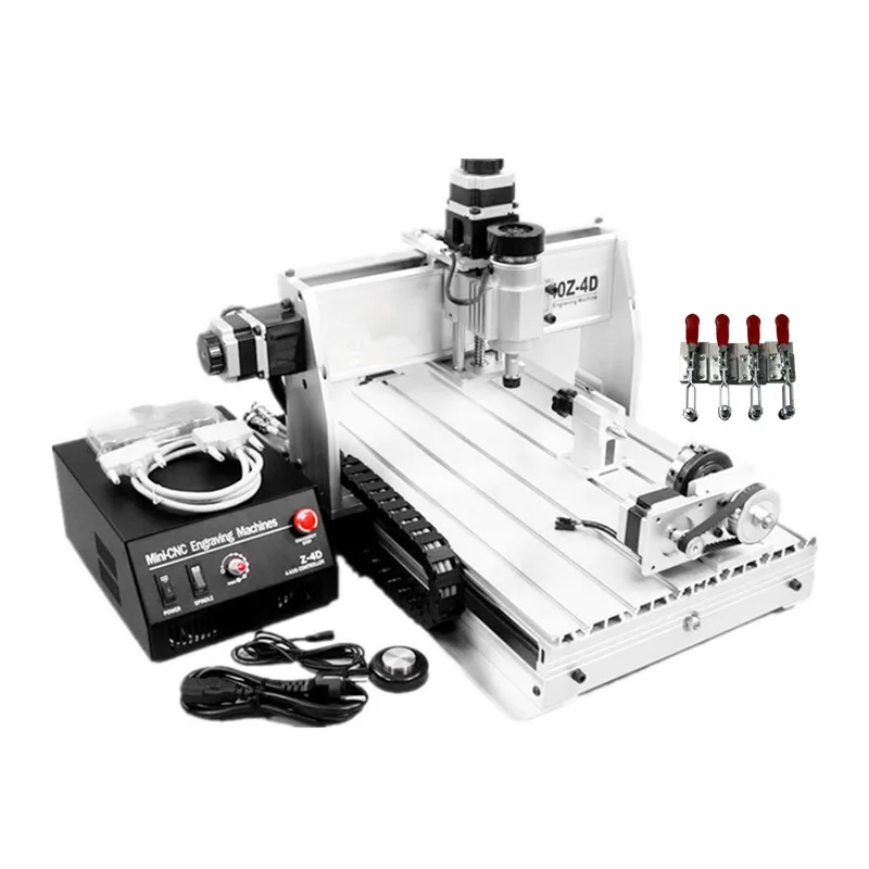 CNC Engraving Machine 3040 3 / 4 Axis Wood Carving CNC Router  Engraver  300*400  PCB Cutting Tool Parallel USB Port  220V  110V