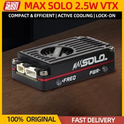 RUSHFPV RUSH MAX SOLO 5.8GHz 2.5W VTX 5.8G CNC Shell Built-In Cooling Fan For RC FPV Freestyle Long Range Racing Drone