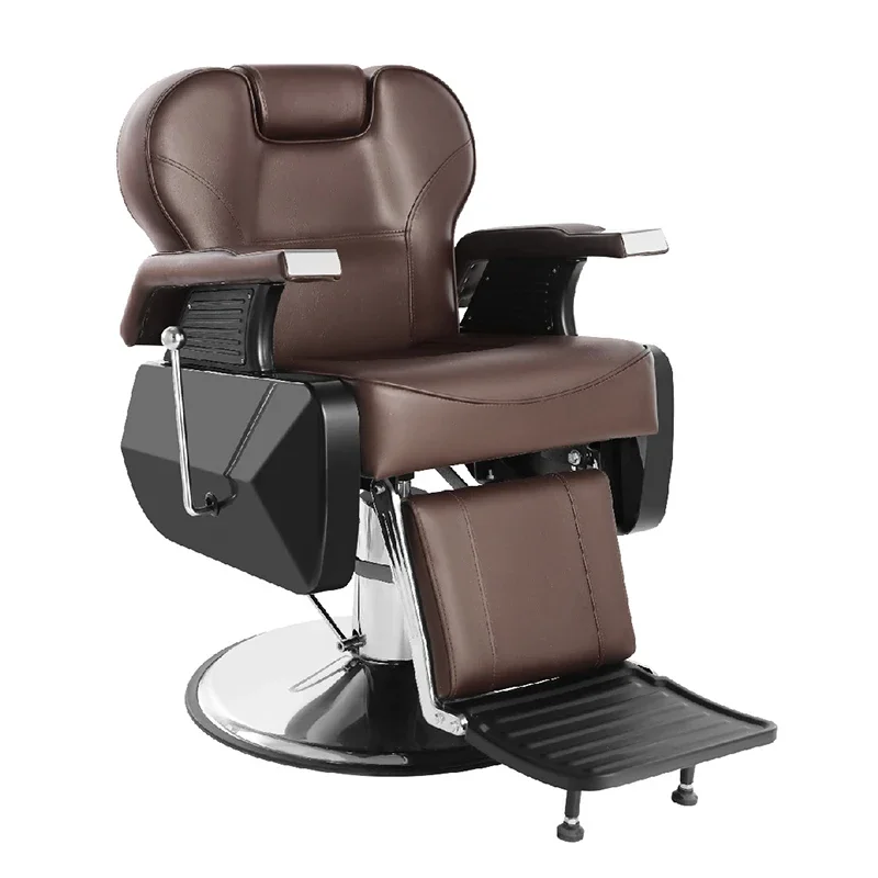 Wholesale factory cheap price Chocolate leather hairdressing salon chair modern beauty hair saloon barber chair for sale