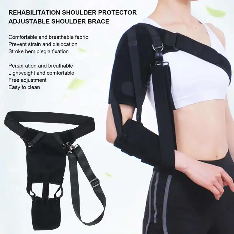 1Pcs Arms Sling Support Adjustable Breathable Shoulder Strap Brace Immobilizer Wrist Elbow Forearm Support Brace Strap