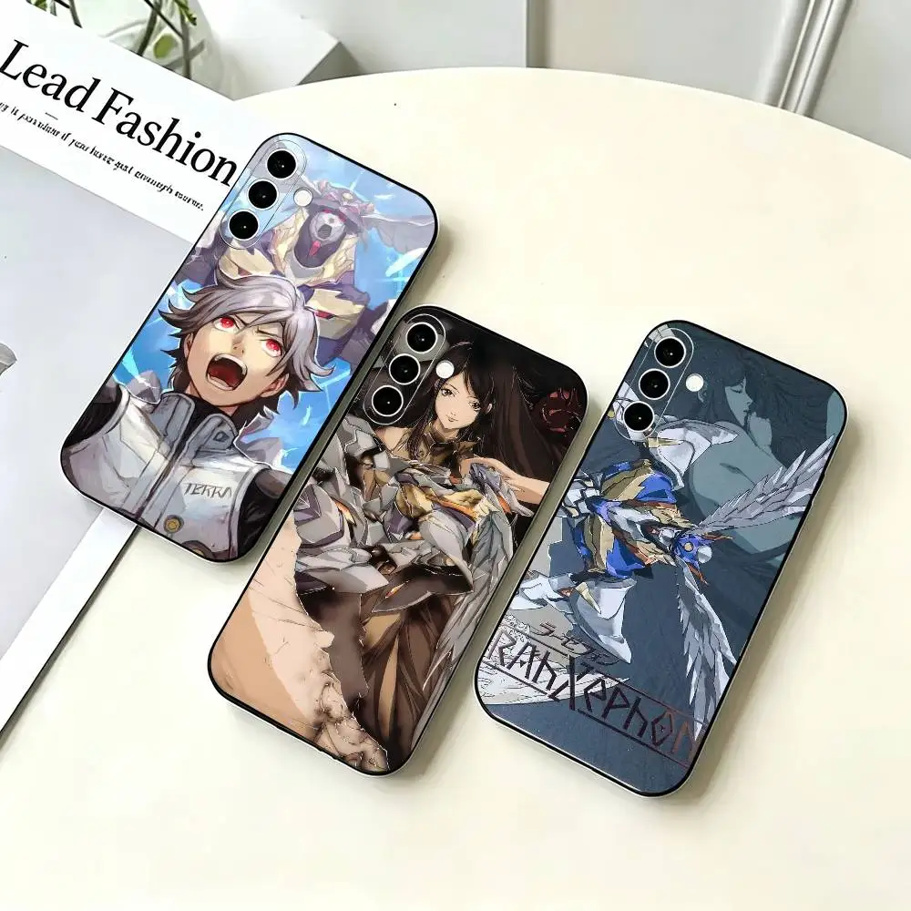 Cool anime R-RahXephon-n Black Soft Silicone Phone Case for Samsung A73 20,21,22,31,32,52,53,72