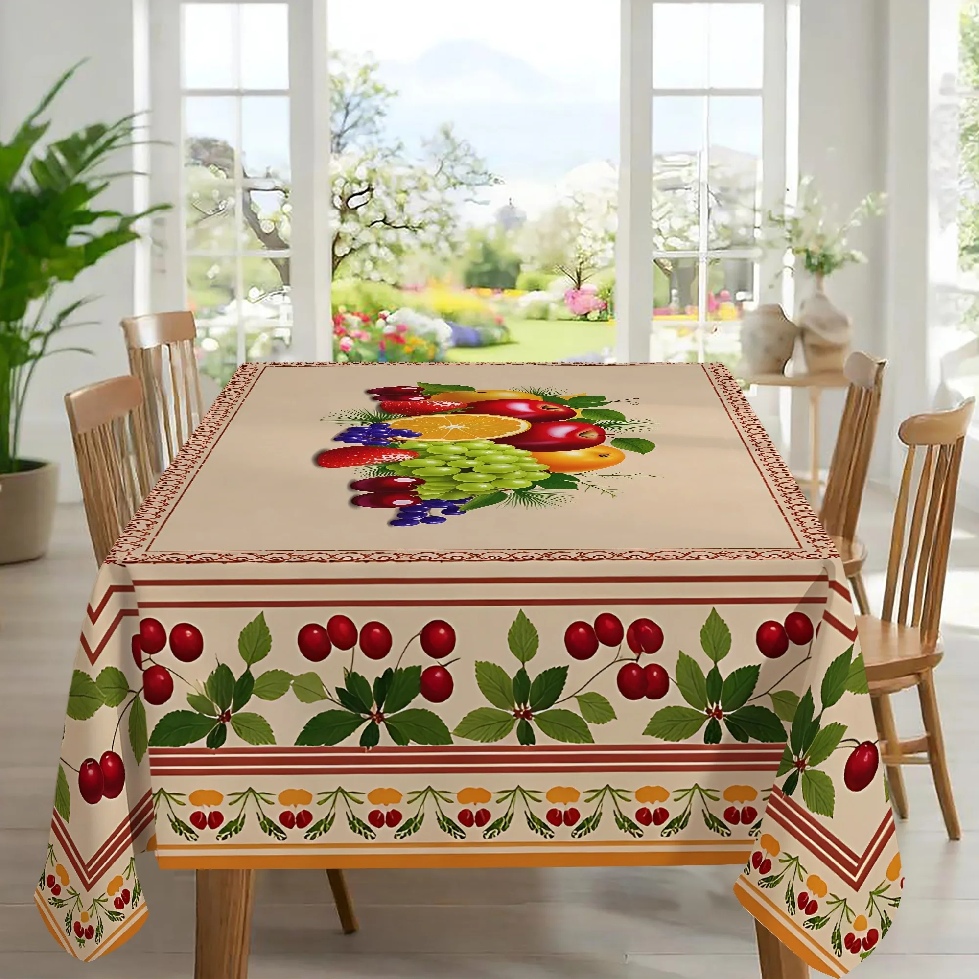 [JIT] 1pc Soft, fashionable and aesthetically pleasing 2D flat tablecloth Washable and easy to cleanzyc