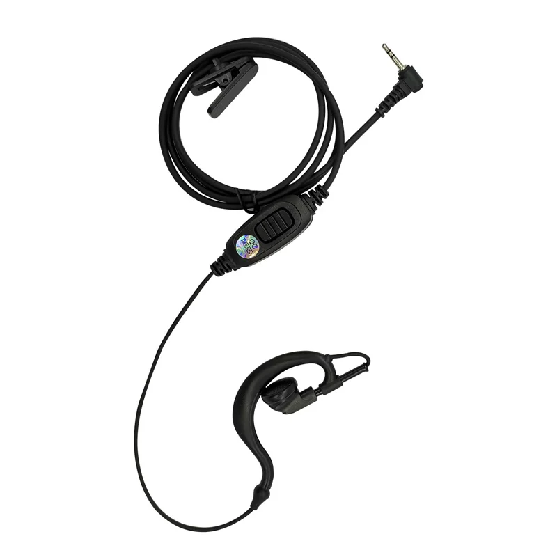 Auricolari per Walkie Talkie a forma di G, auricolari con microfono, autoradio PTT per Motorola, Cobra, MH230, MH230TPR, MR35, 1 Pin, 2,5mm