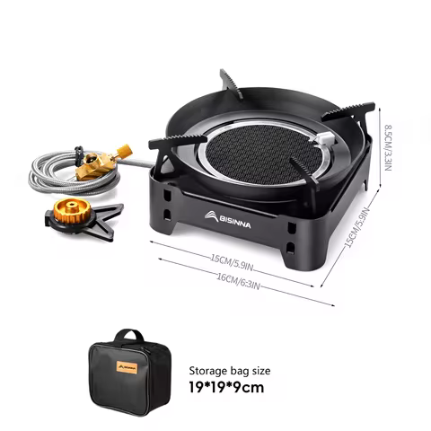 BISINNA 4000W High-power Infrared Stove Portable Lightweight Gas Burner Split Type Stove Outdoor Camping Supplies Picnic Hiking
