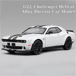 1:22 Challenger Redeye Hellcat Super Muscle Sports Car Alloy Metal Diecast Car Model Sound & Light Collection Hobbies Gift