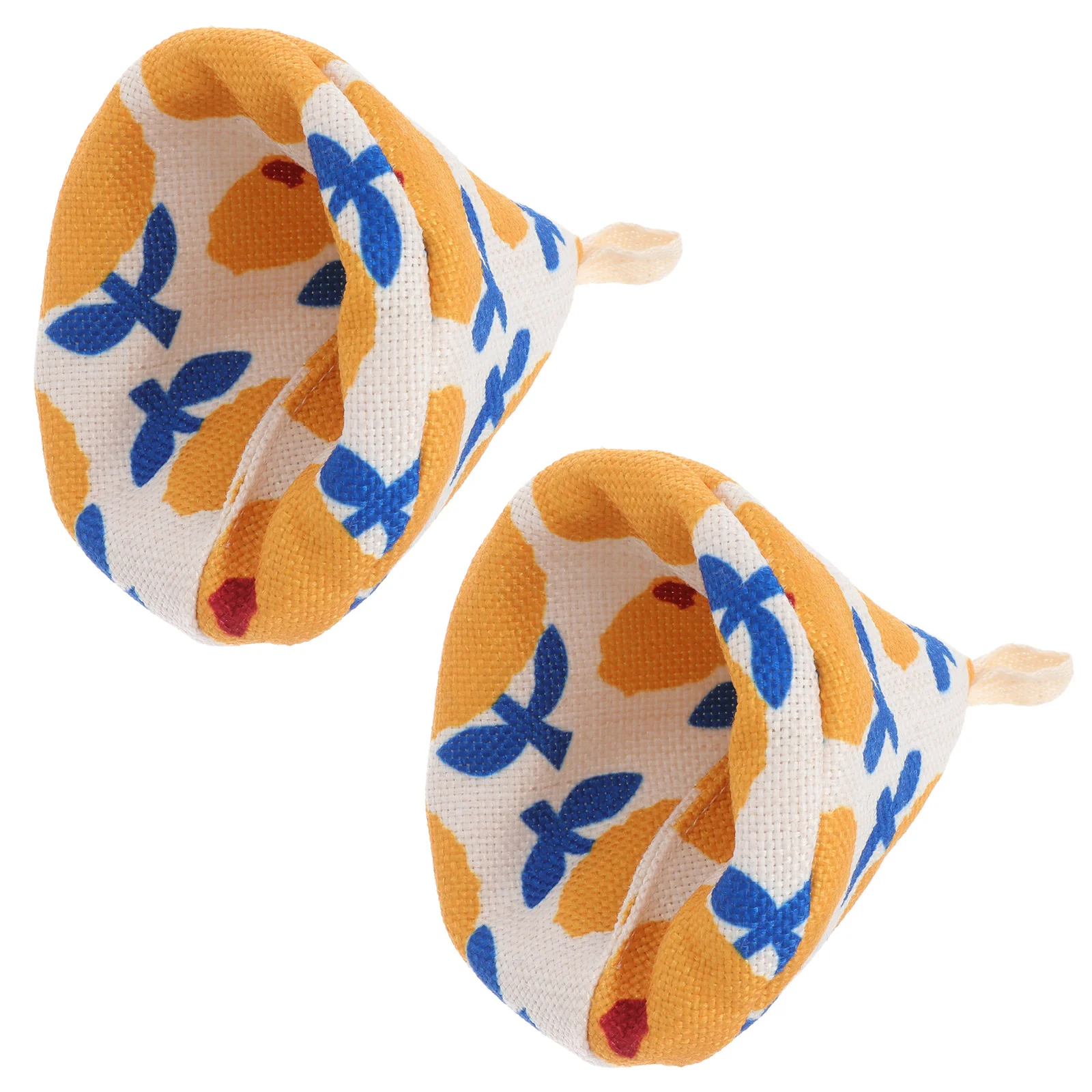 

2Pcs Pot Lid Covers Heat Insulated Gloves Kitchen Pot Handle Anti Scald Cloth Protective Triangular Design Practical