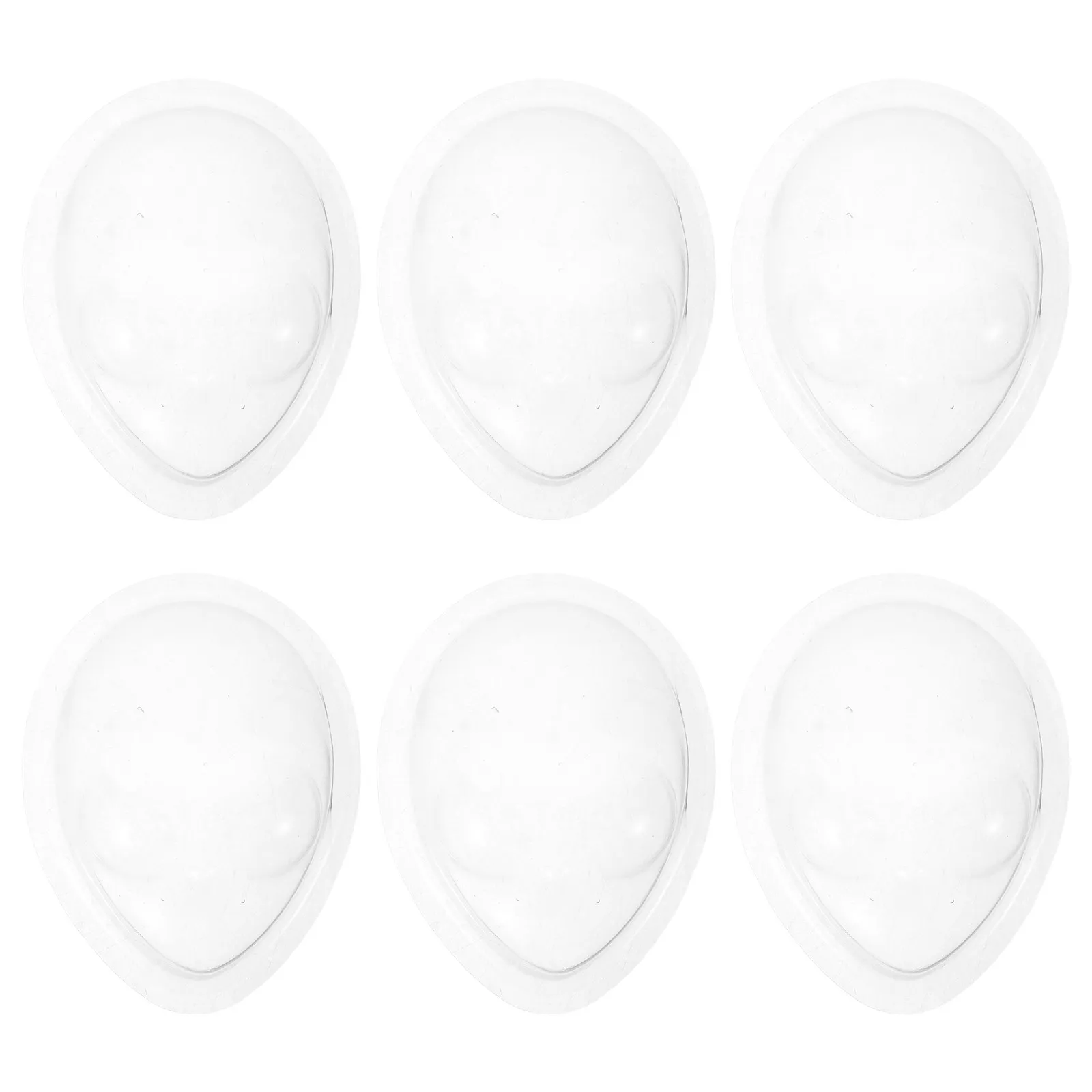 6Pcs Clear Face Mask Protective Cover 3D Hard Transparent Plastic Anti-Scratch Display Case for 60Cm Bjd Face Preservation