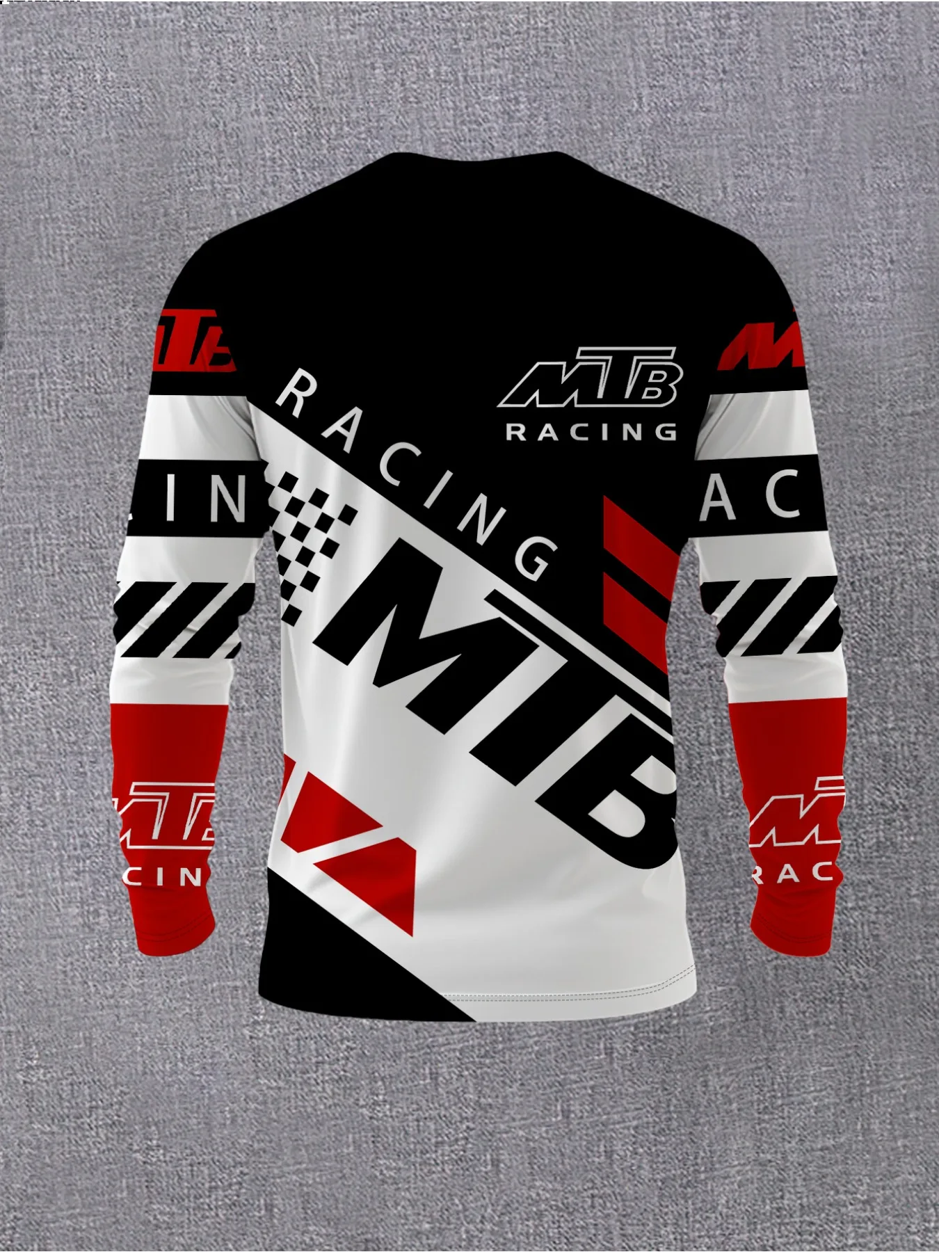 2026 Spring Autumn MTB Black Long-sleeved T-shirt for Men Women, Fashionable and Trendy, Multiple Motorcycle T-shirt Styles