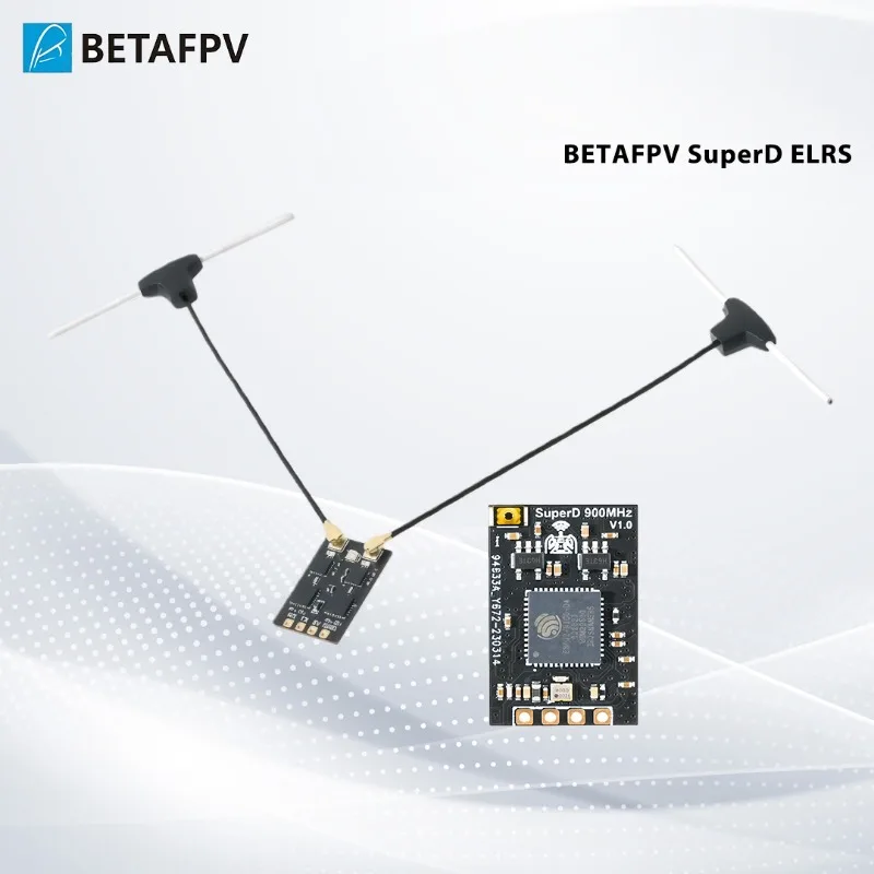 

1/2 PCS BETAFPV SuperD ELRS 2.4G/915MHz/868MHz Diversity Receiver 2T Antennas ExprssLRS RX For RC FPV Long Range Freestyle Drone