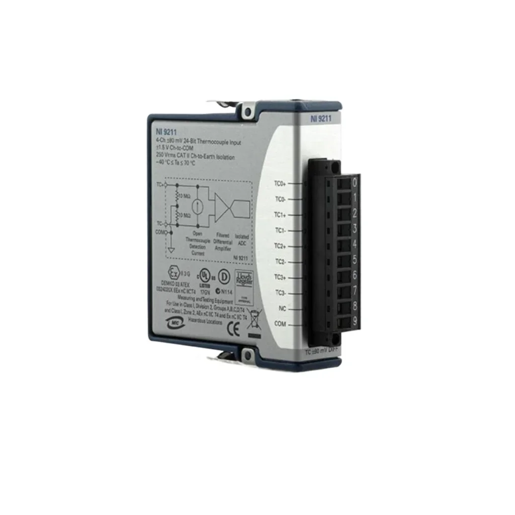 Ni usb-9211, 4 channels, ±80 mv, 14 s/s, 24slot thermocouple and differential ai