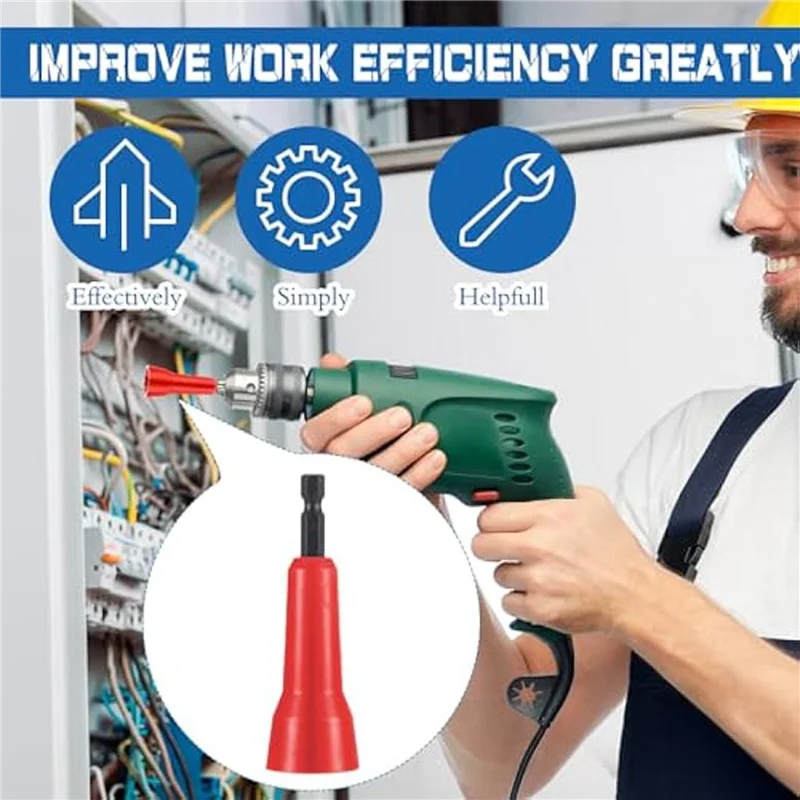 

ABMH-4Pcs Wire Twisting Tool Wire Twister Tool Drill Wire Stripper Twisting Wire Connector Socket Wire Twisting Spinner