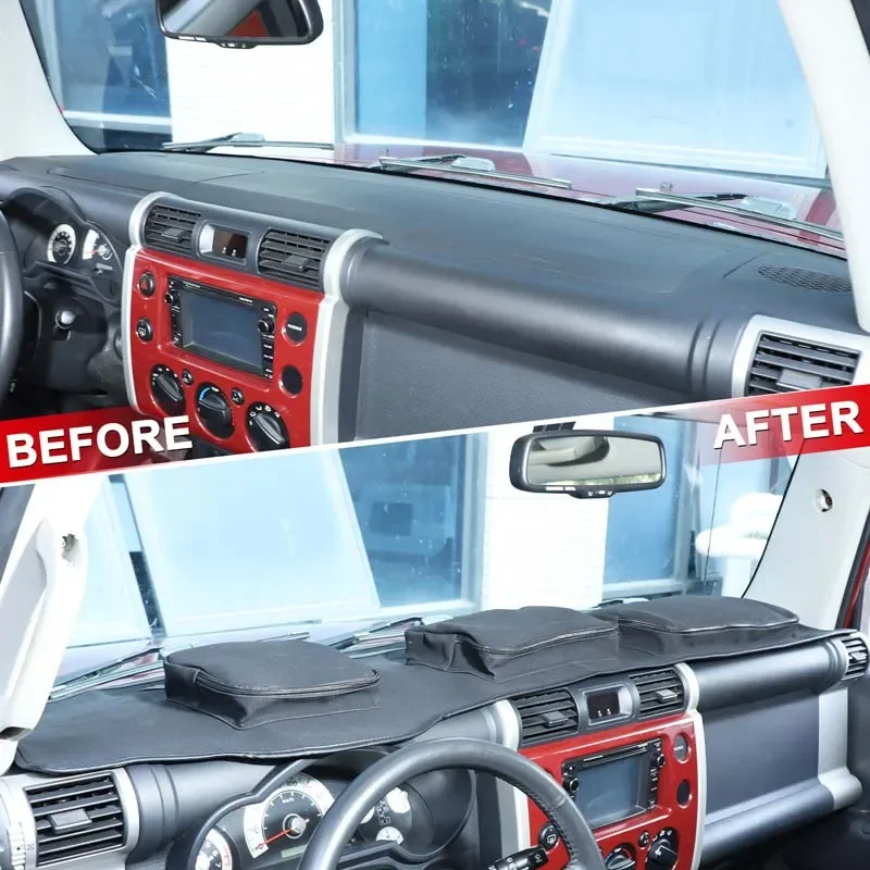 

Black 1Pcs For Toyota FJ Cruiser 2007-2021 Car dashboard storage sun protection and ultraviolet mat Car interior accessories