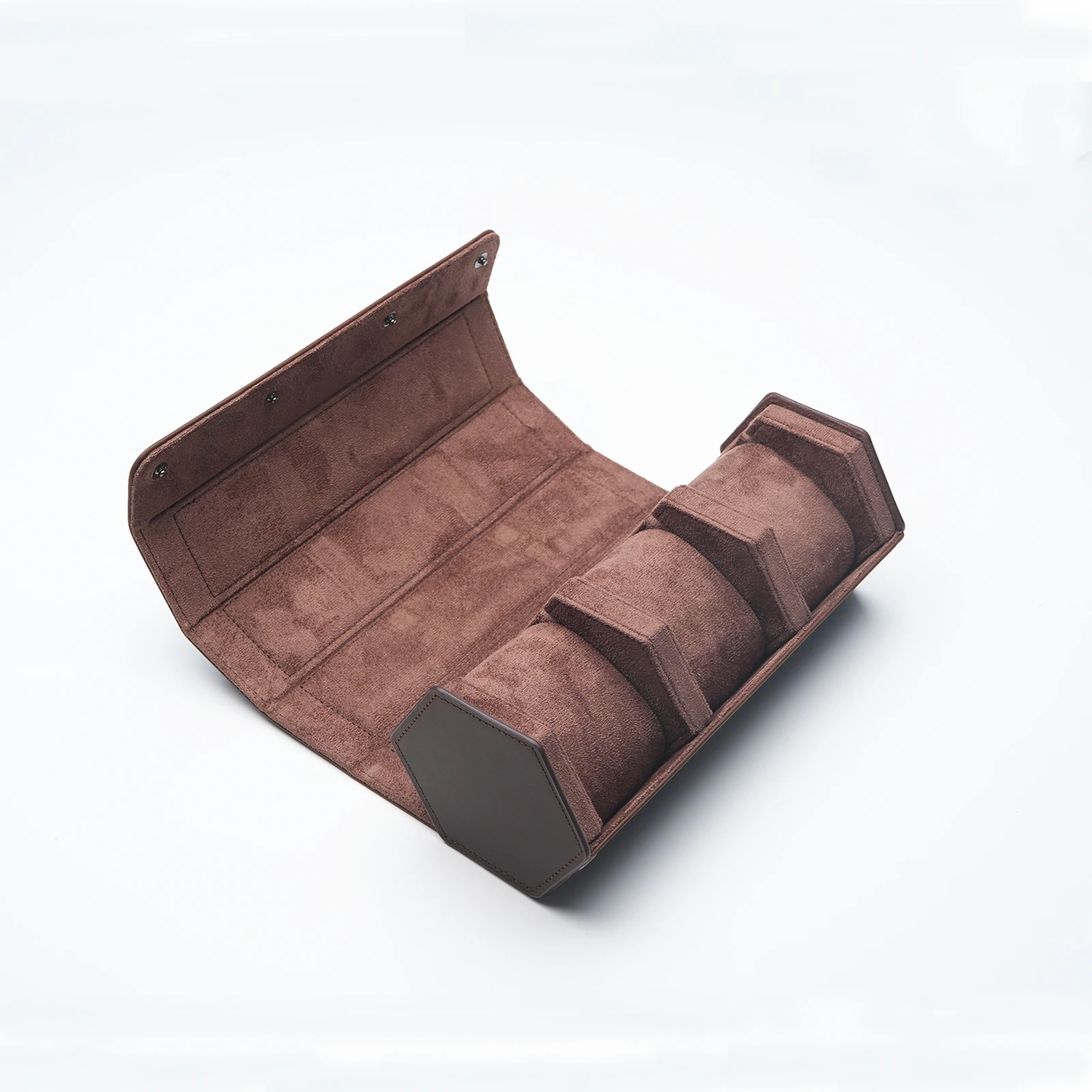Genuine Leather Watch Box 3 Slots Watch Display Case Wristwatch Storage Holder Collector Watch Organizer Gift Box