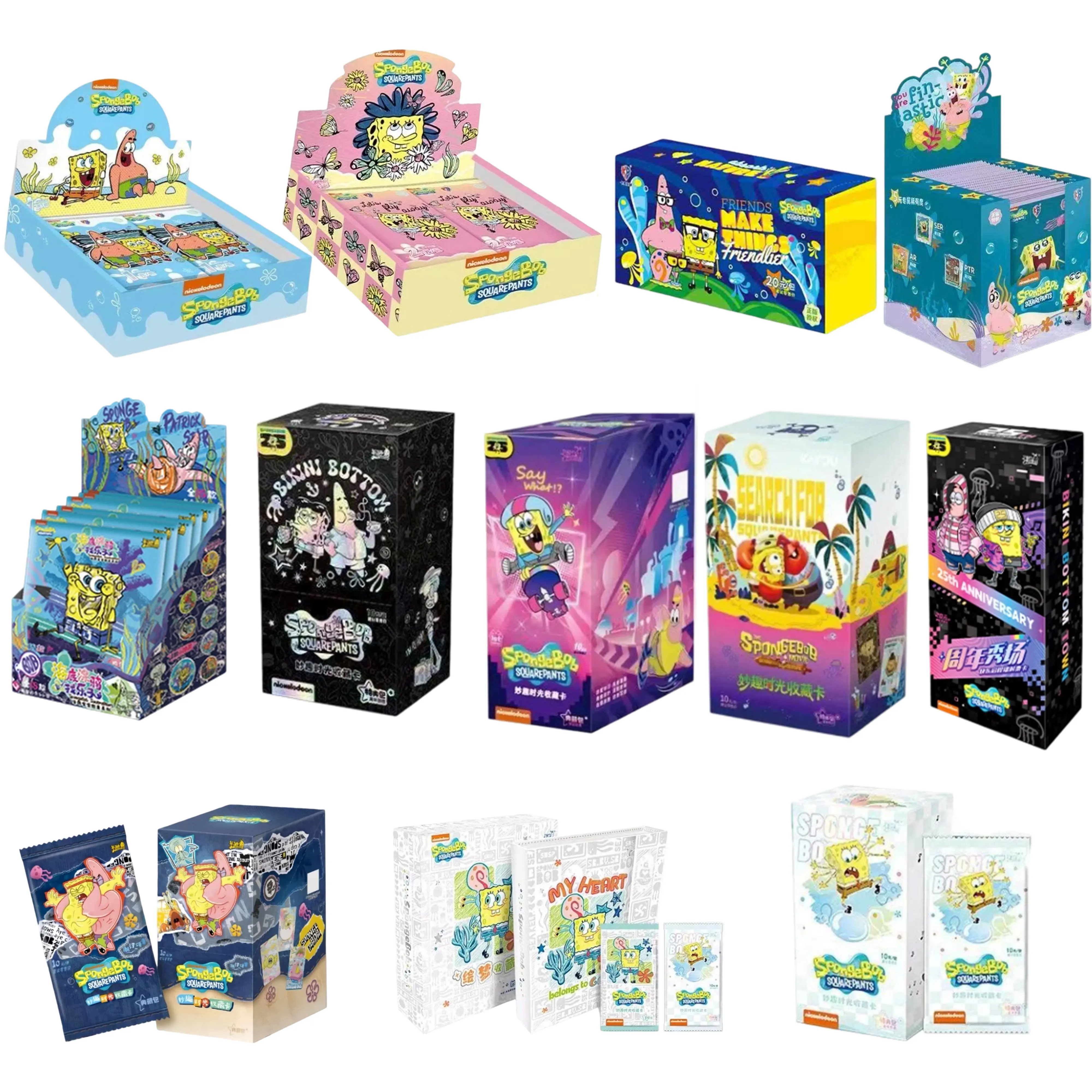 

KAYOU натуральная губка Боб Квадратные штаны Fun Time Collection Card Pack Коллекционная карта Аниме Периферийная коллекционная карта