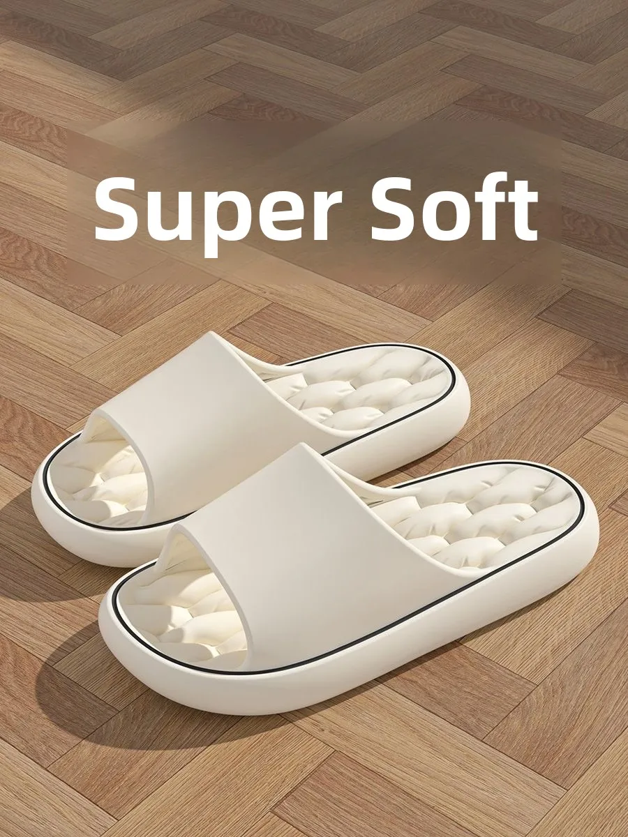 Net Famous Indoor Slippers Unisex Home Wear Anti-Slip Soft Bottom Flat Sandals Suitable for All Ages EVA Material Comfortable