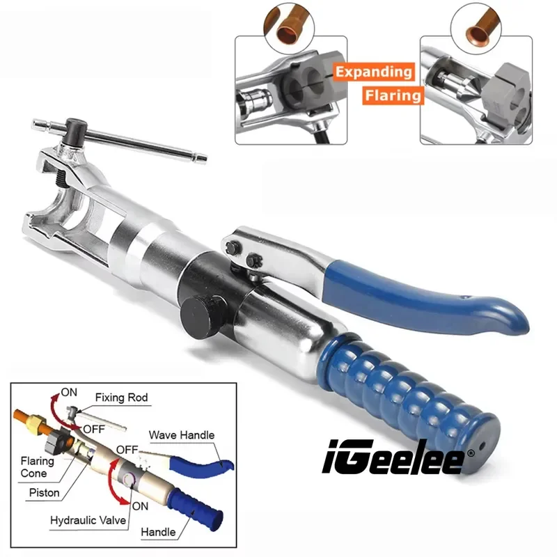 Universal 2 in 1 Hydraulic Tube Expander and Flaring Tool Kit WK-400 for 3/16 1/4 5/16 3/8 1/2 5/8 3/4 7/8 inch Soft HAVE
