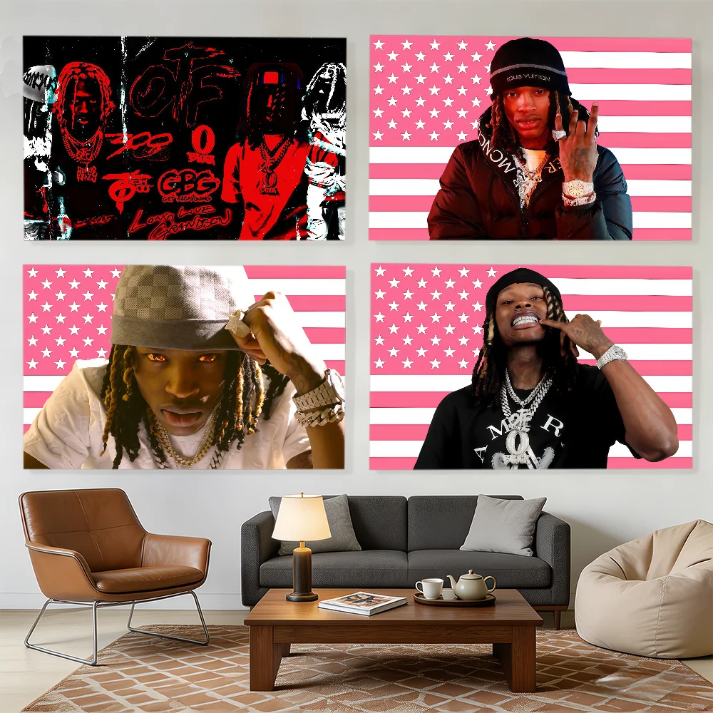 Singer K-King Von-N Grandson flag Decorative Banners Suitable For Outdoor Camping Family Parties And Garden Walls Gift