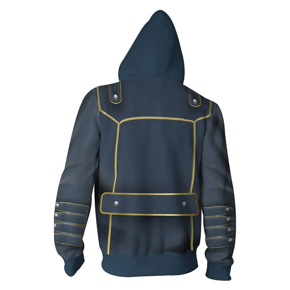 DMC 5 Vergil Dante Cosplay felpa con cappuccio stampata in 3D felpa con cappuccio uomo donna Casual Zip Up Jacket Coat