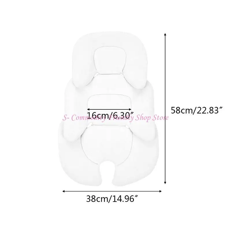 85AE Soft Strollers Mattress Toddler Pad Infant Car Insert Reversible Universal Breathable liners Pad
