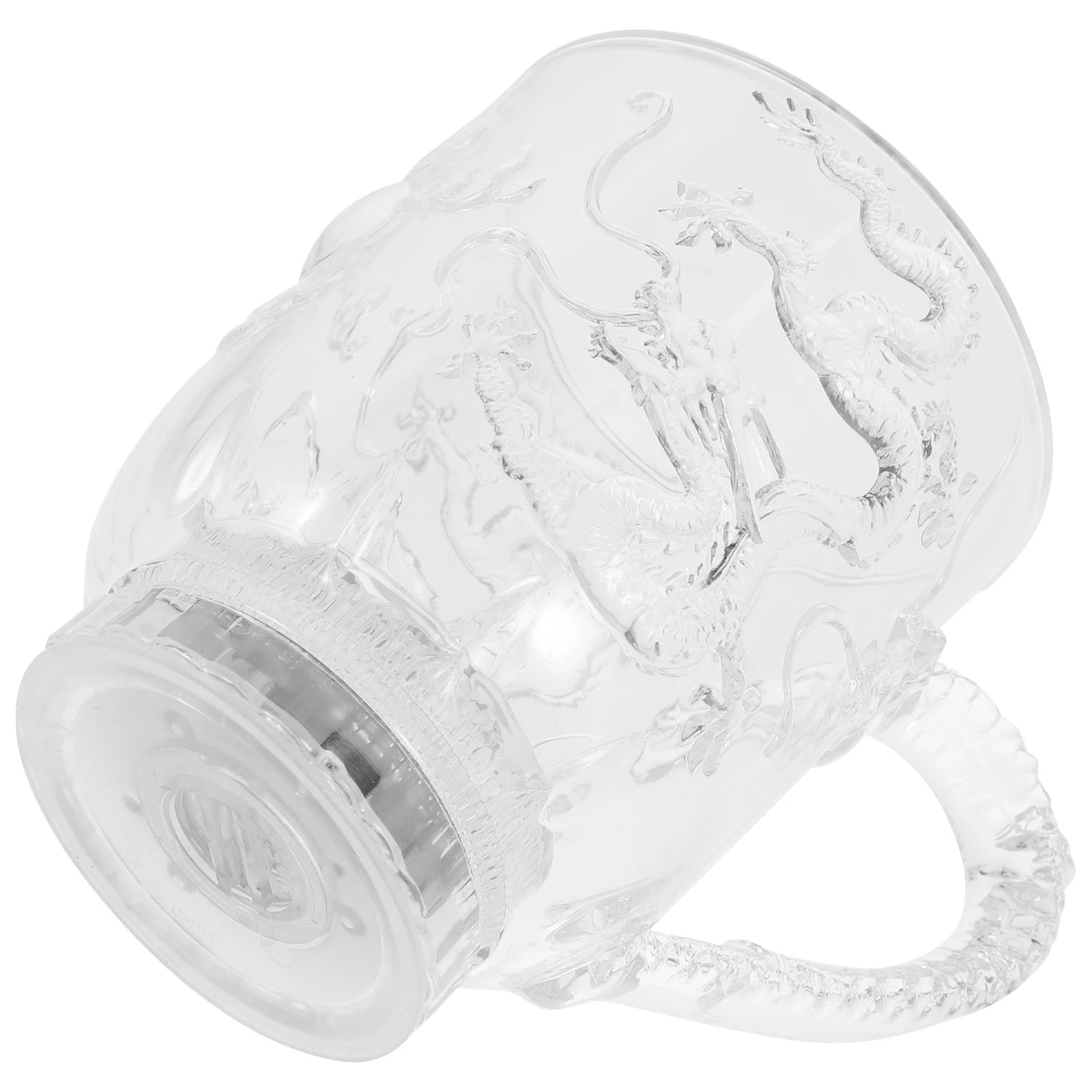 

1pc Led Flashing Colorful Acrylic Mug 285Ml Color Changing Cup For Water Coffee Tea Milk Dragon Design Party Use Creative Gift