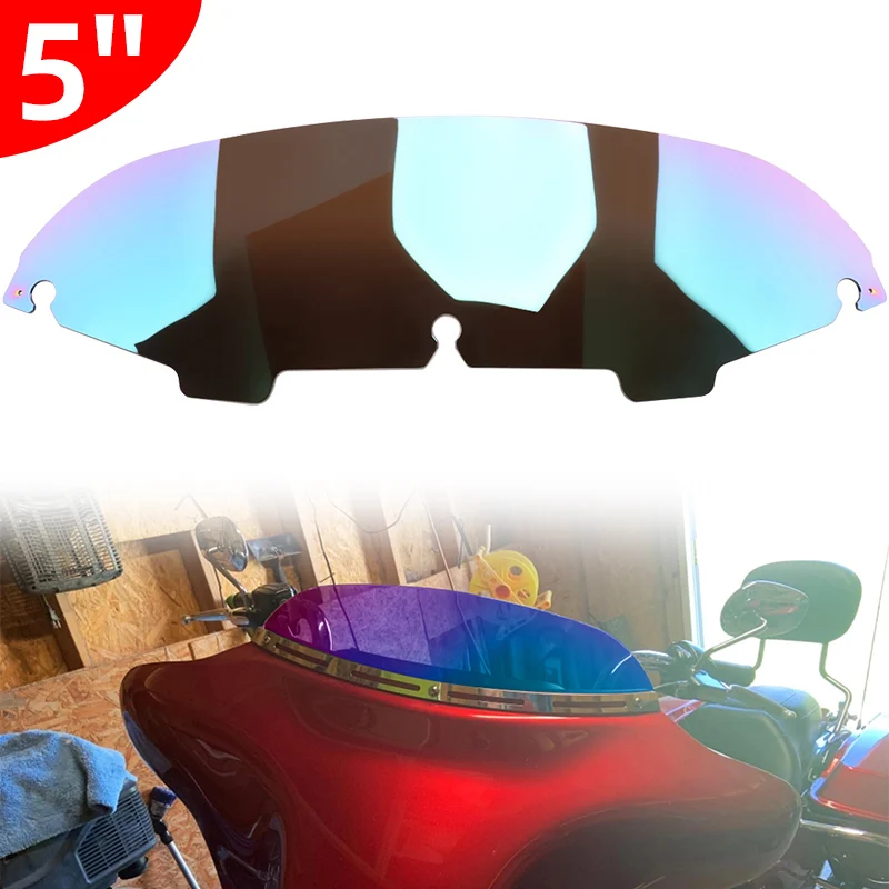 

5" Windscreen Motorcycle Windshield Deflectors Accessories For Harley Touring Electra Street Glide Ultra Classic FLHX 1996-2013
