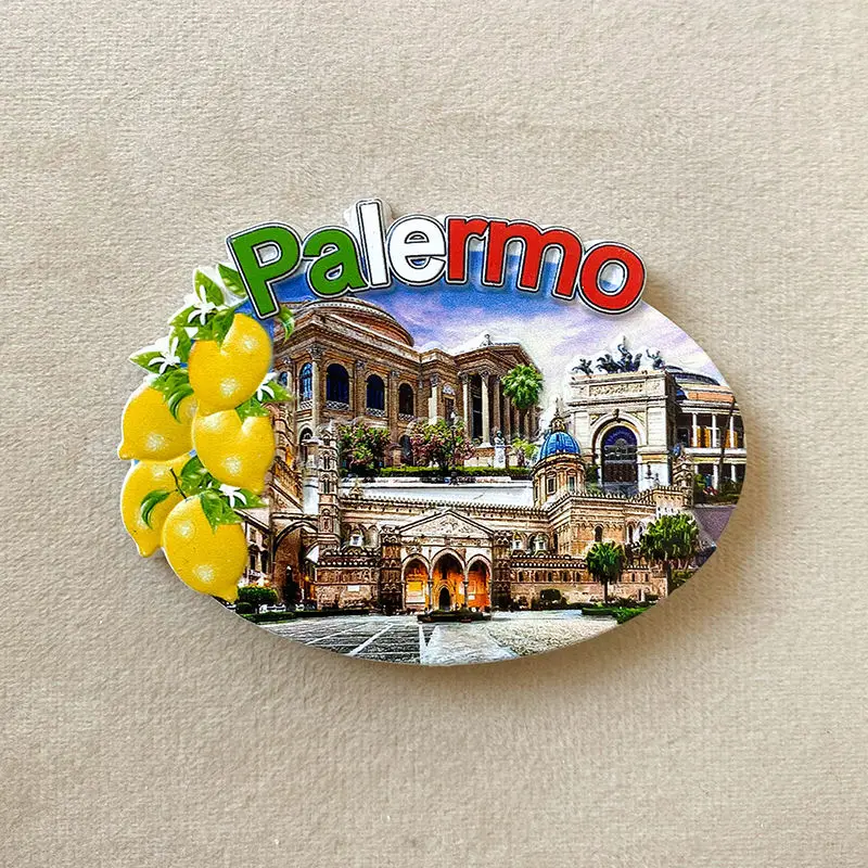 

Palermo, Italy Tourist Souvenirs3d3D Castle Magnetic Fridge Magnet Home Decoration Gift